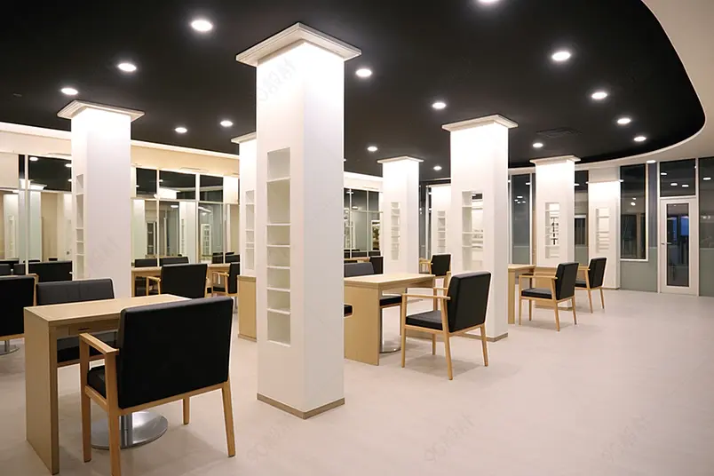 理发店装修商场店铺装潢背景图
