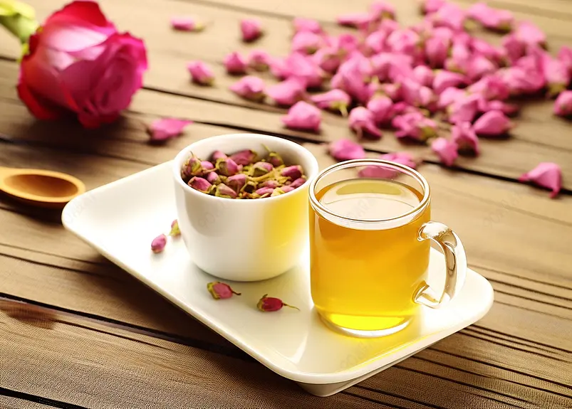 下午茶花茶玫瑰茶养生减肥茶茶水