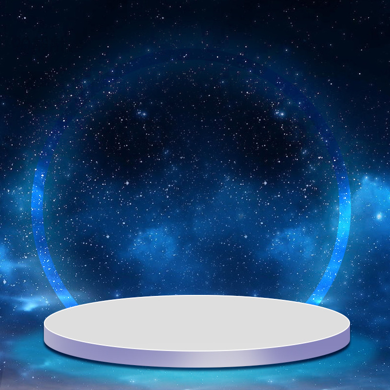 科技感星空背景图白色地板