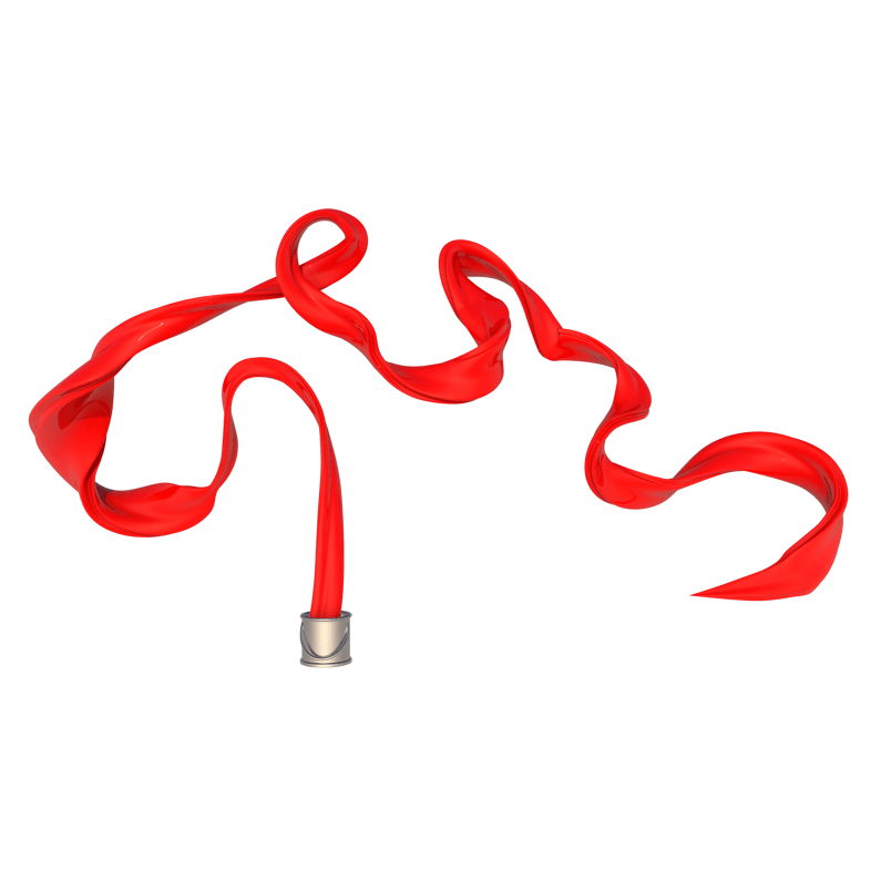 C4D立体红色丝带绸带飘带