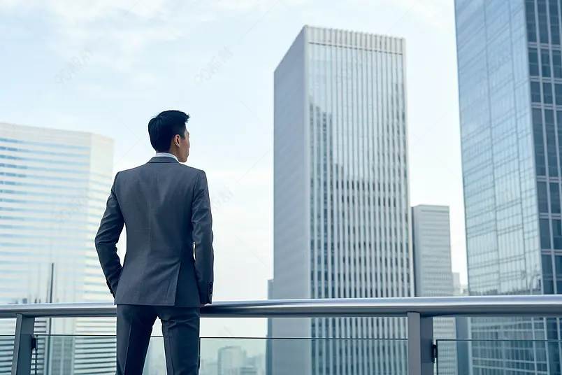 清晰的摄影图高清的图片海报设计背景广告设计素材元素商务男士仰望写字楼背影
