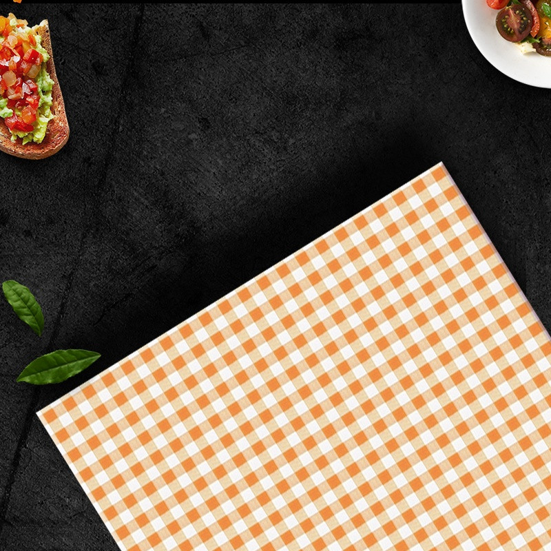 桔色桌布台布绿叶黑板主图直通车促销背景