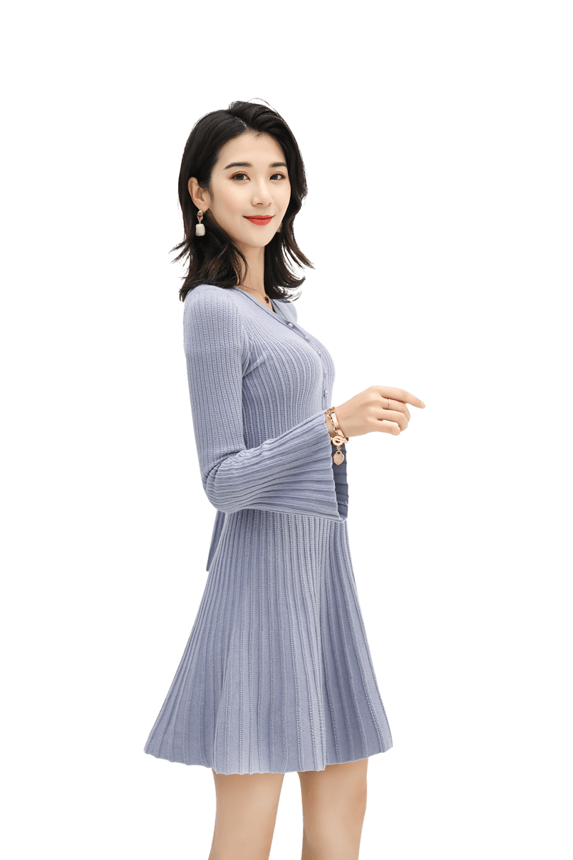 秋装连衣裙女美丽时尚女模特女生