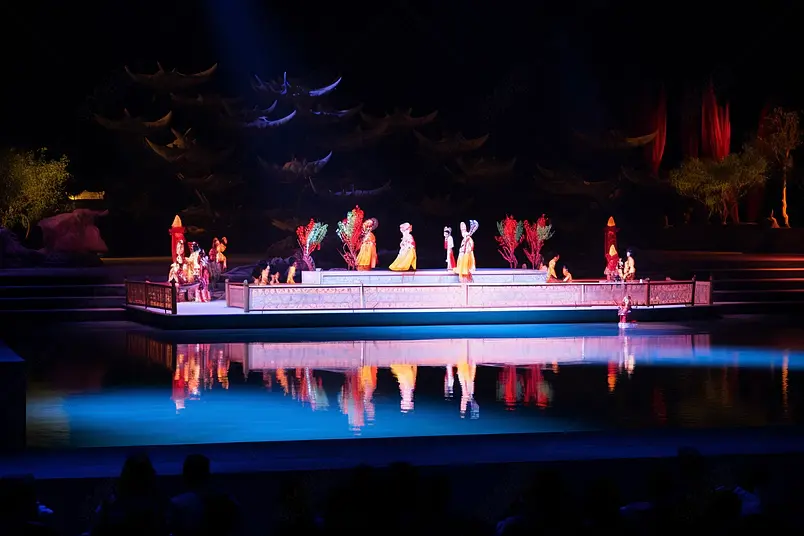 图片海报设计背景广告设计素材元素西安华清宫演出
