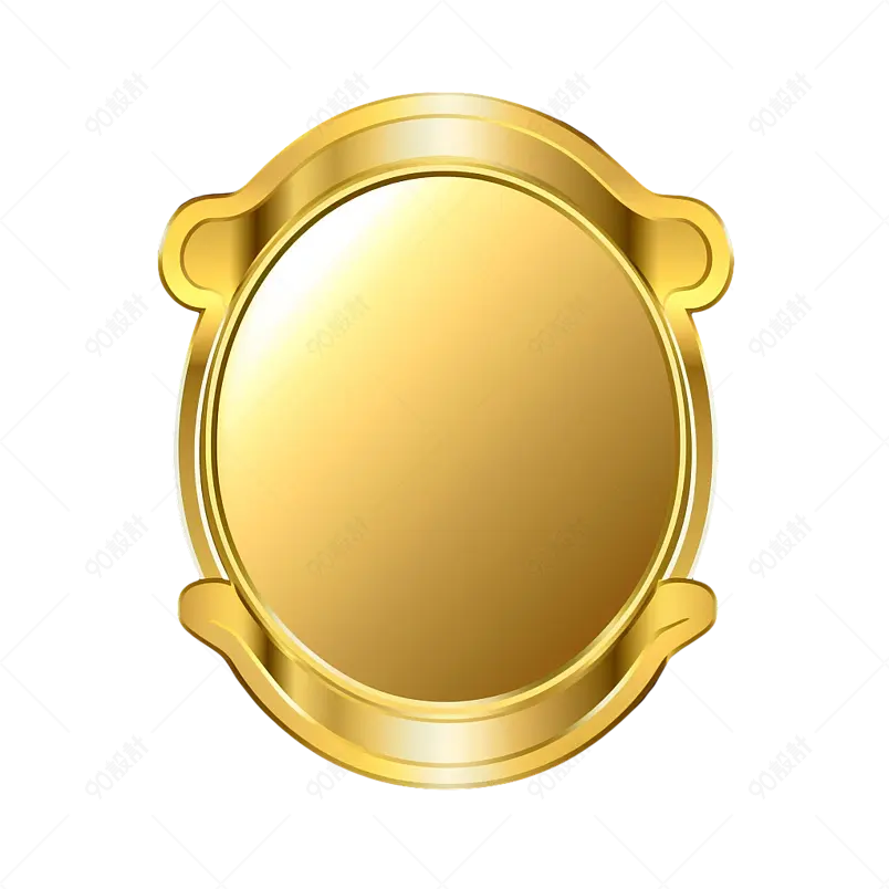 金属金色边框元素设计