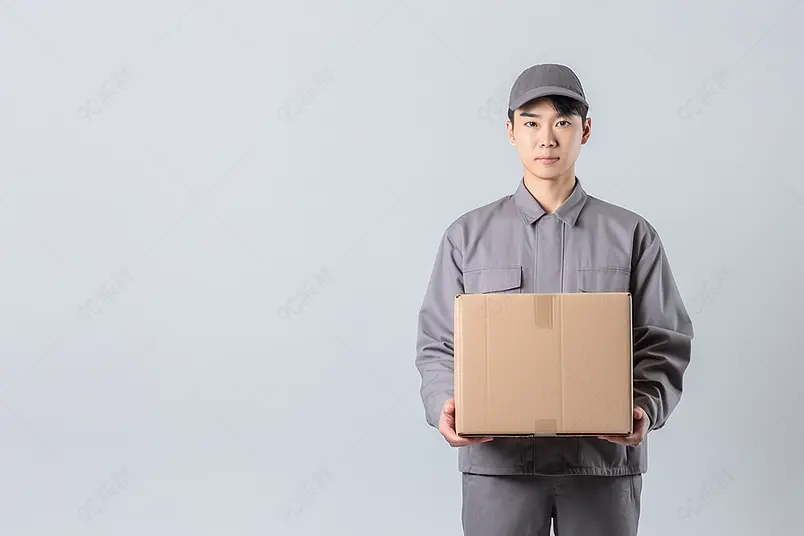 快递箱快递员物流派送职业工作