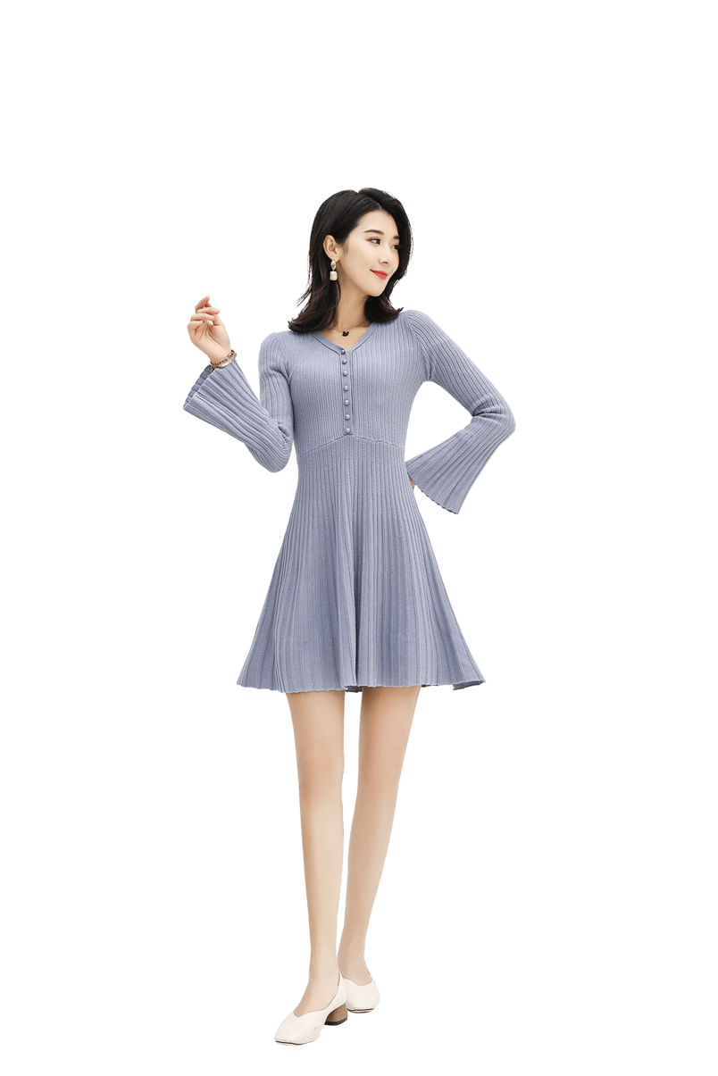 秋装连衣裙女美丽时尚女模特女生