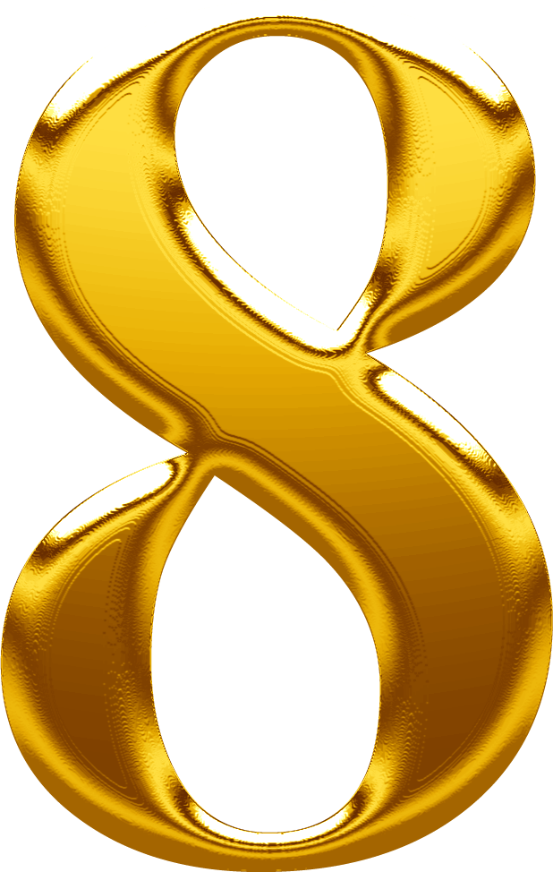 金属质感数字8