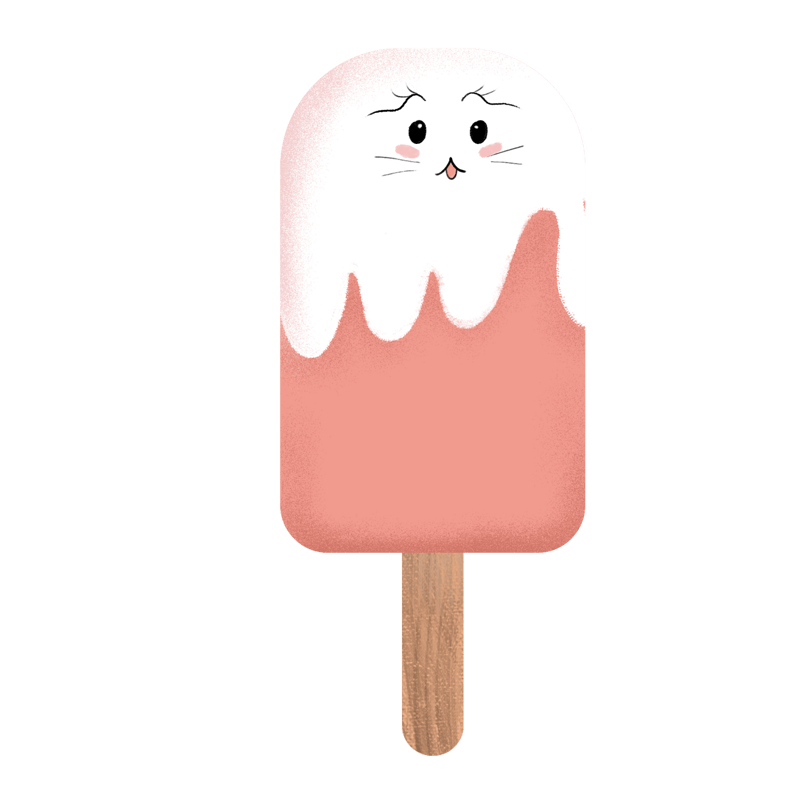 冰棍 美食 凉爽 插画 psd png