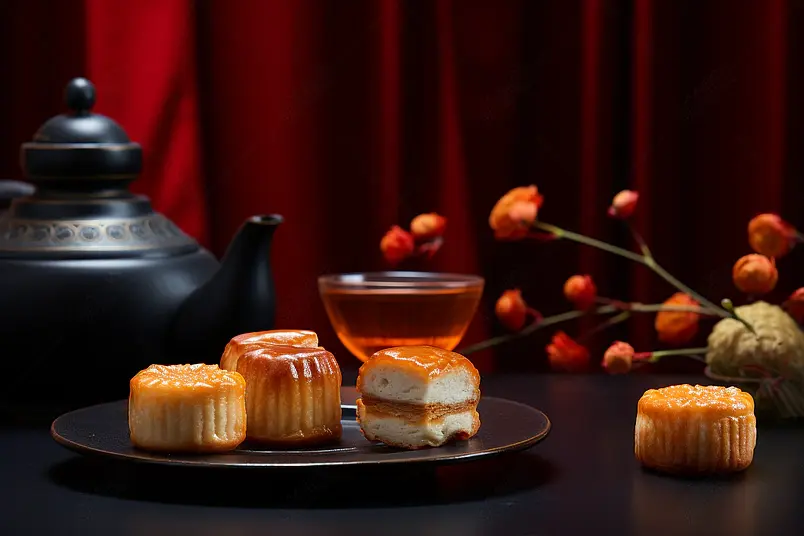中国风中秋月饼