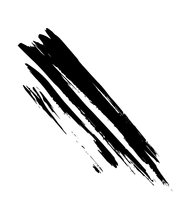 水墨花纹笔触素材