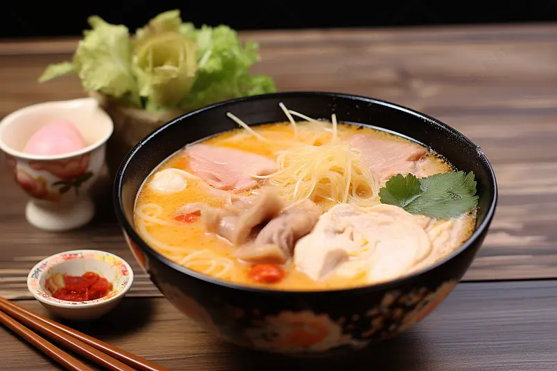 清晰的摄影图高清的图片电商产品拍摄美食美味食物桌上的一碗四川麻辣烫