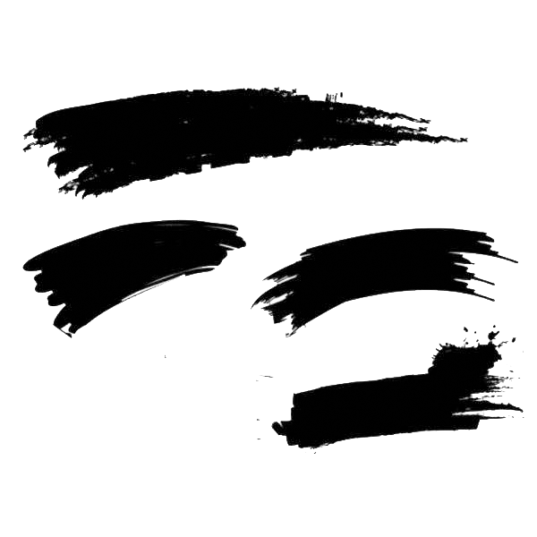 水墨元素笔画笔刷素材