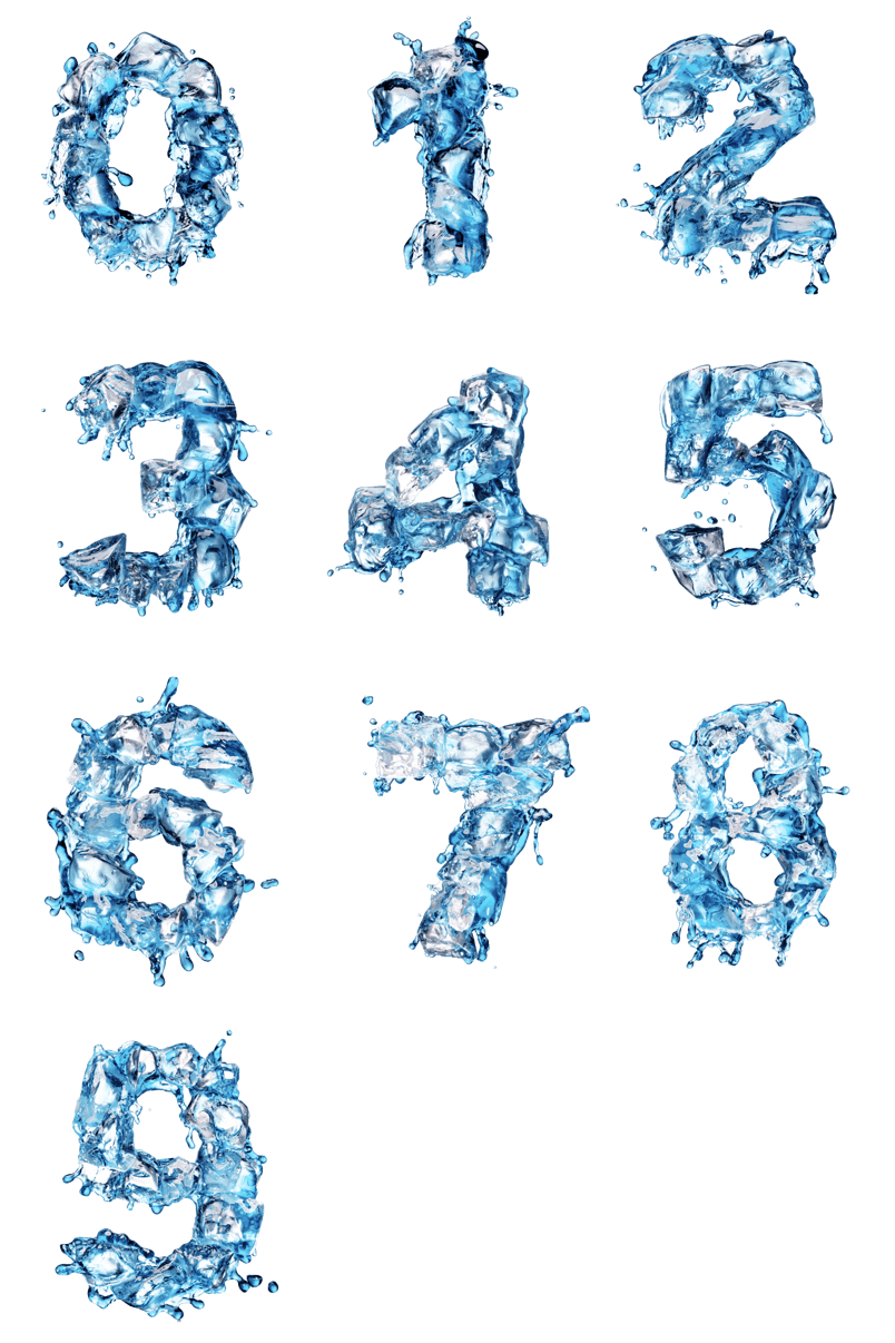 冰块数字
