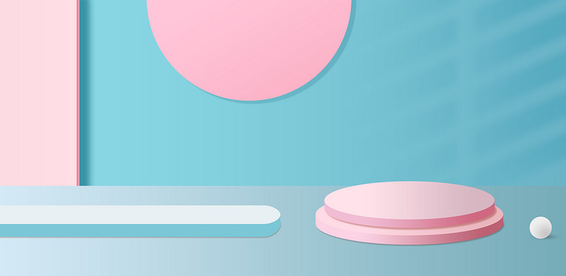 C4D立体几何电商海报背景图片