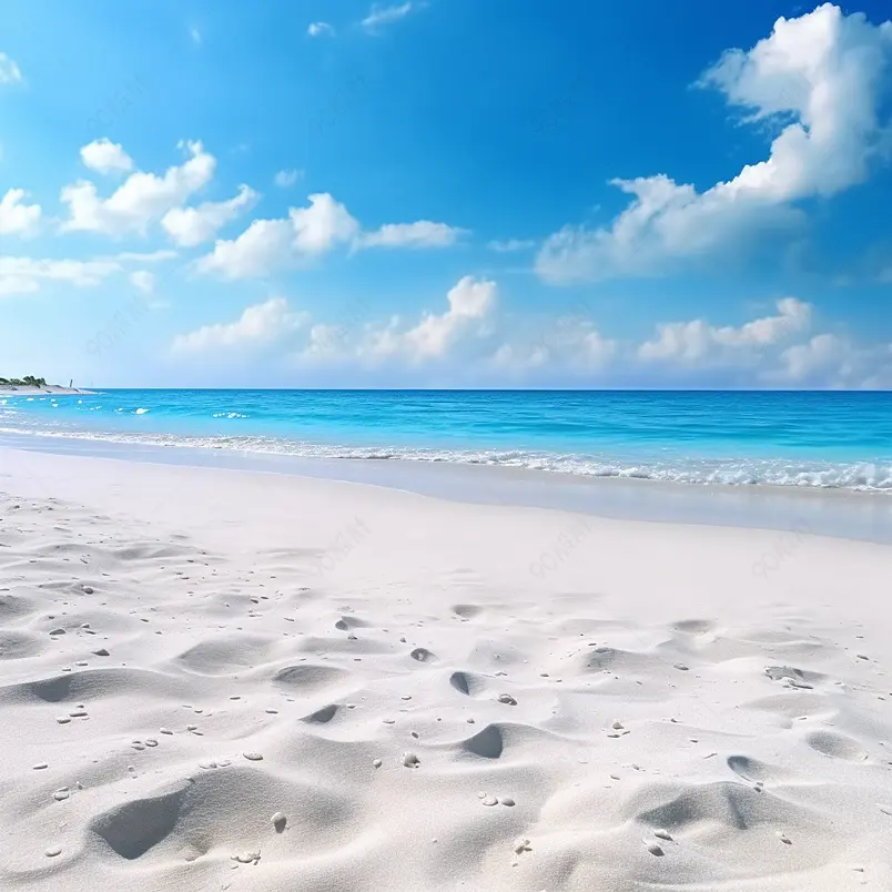 异国情调的热带海滩景观为背景或墙纸。设计以暑假旅游度假目的地为理念