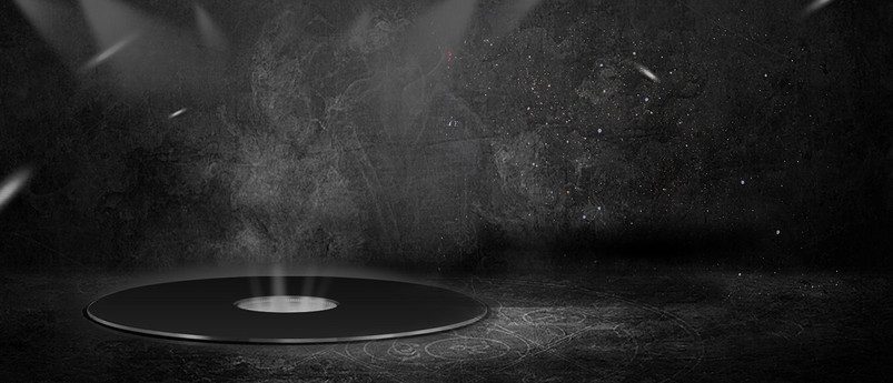 黑色炫彩悬浮元素烟雾机械电器海报背景