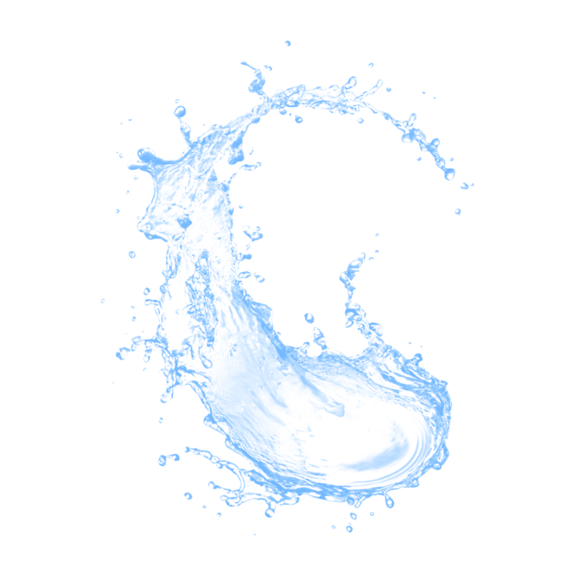 真实水花水飞溅装饰效果