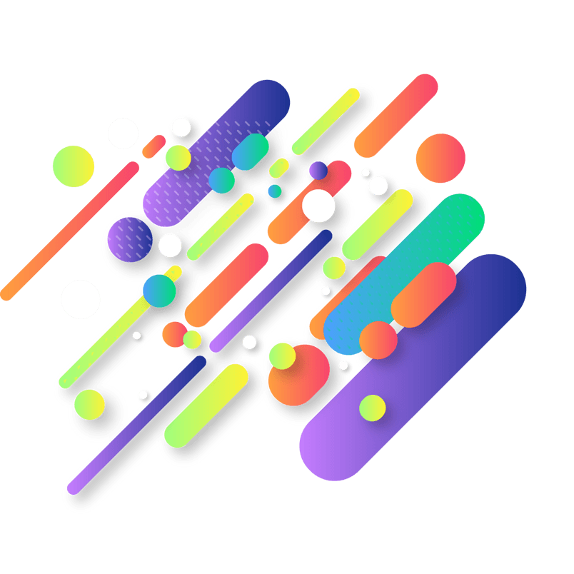 618电商banner几何渐变装饰矢量素材