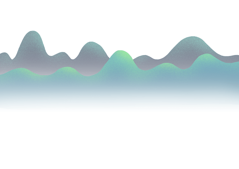背景蓝色中国风远山手绘空灵