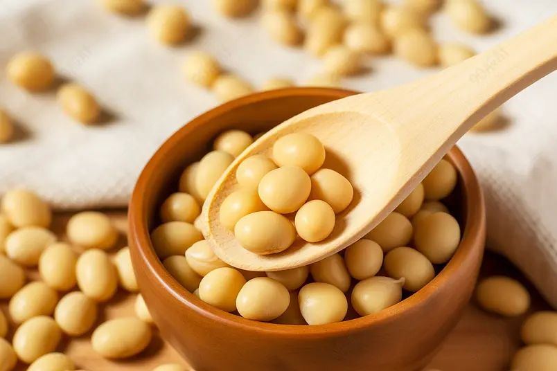 五谷杂粮杂粮美食一碗黄豆颗粒饱满