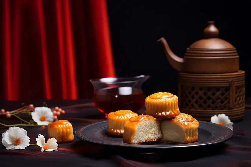 中国风中秋月饼