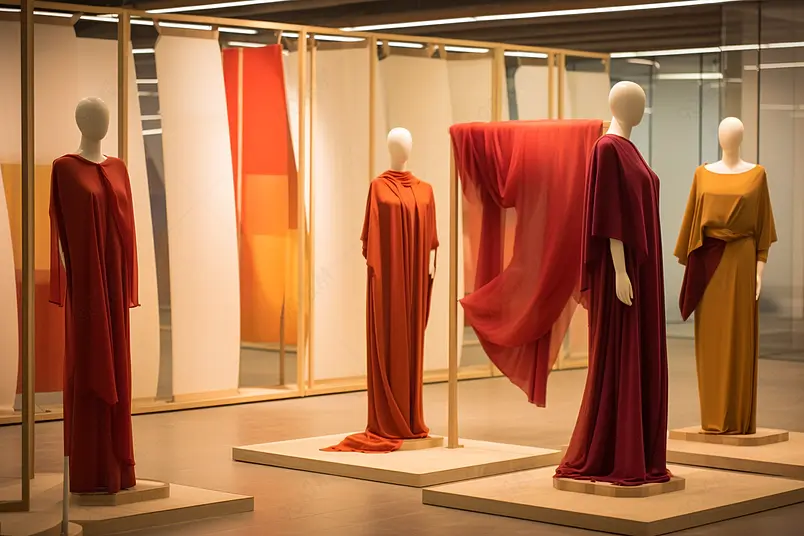 高清的图片海报设计背景广告设计素材元素文艺民族女装商场展示