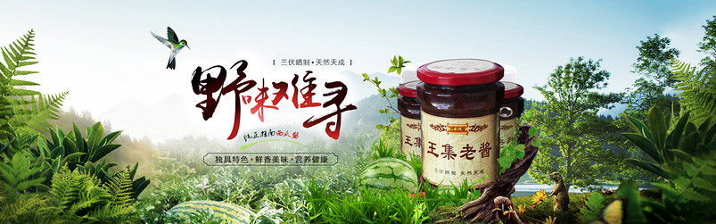 西瓜酱土特产海报