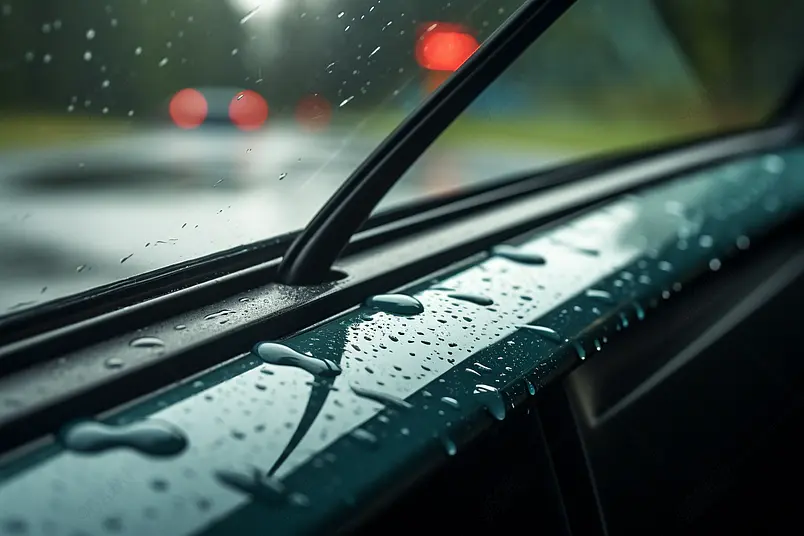 雨刷器的特写