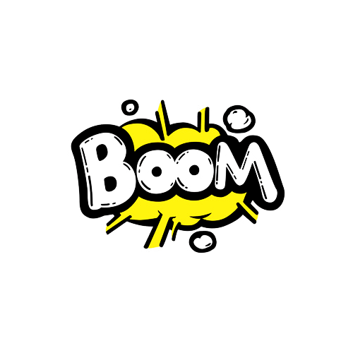 字母boom文字变形