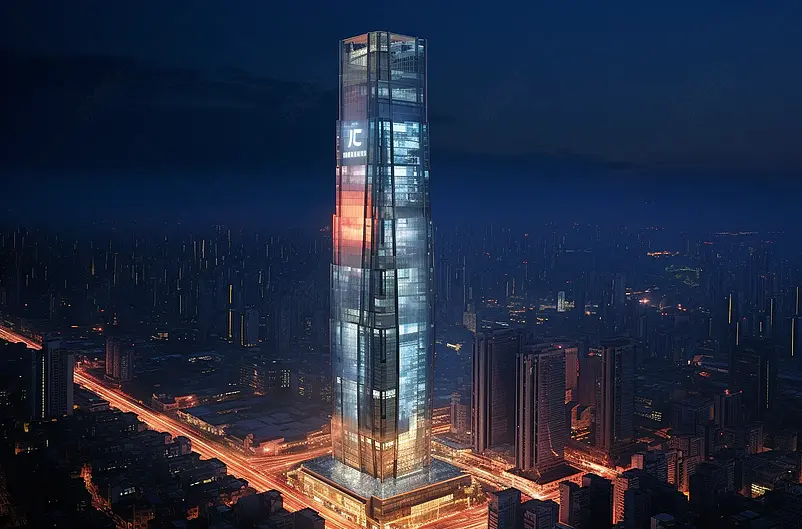 长沙九龙仓夜景