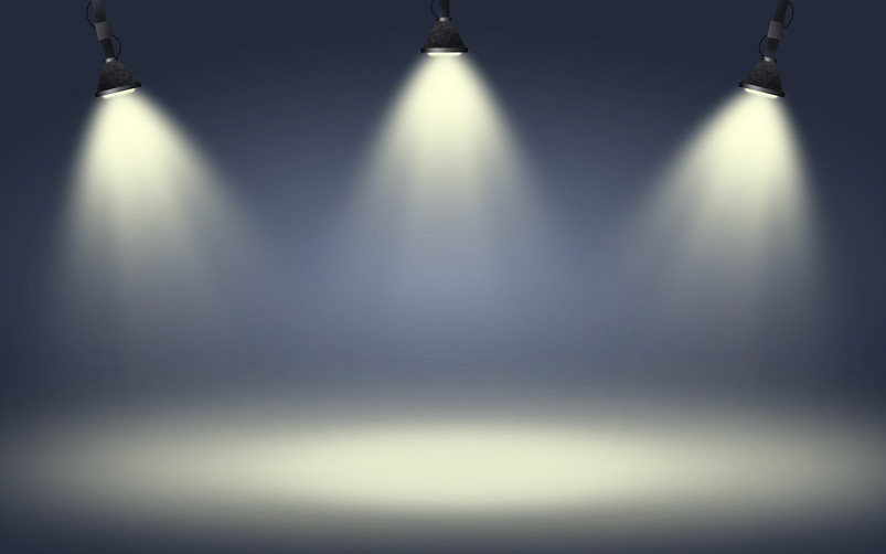 金属质感聚光灯电商背景