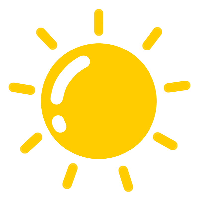 立夏卡通简约手绘太阳