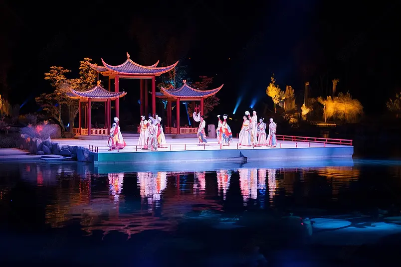 高清的图片海报设计背景广告设计素材元素西安华清宫演出