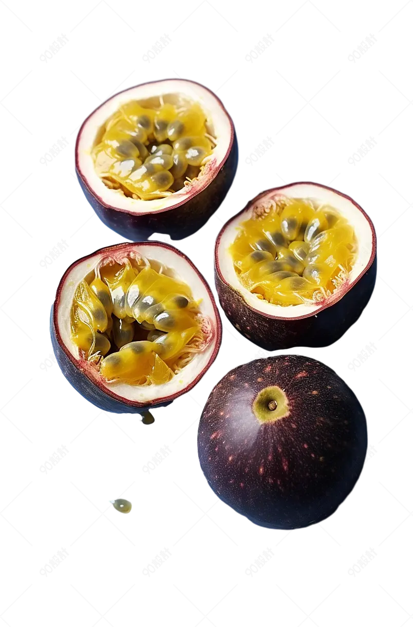 新鲜的紫皮百香果正宗品质新鲜