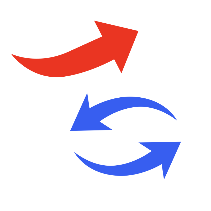 促销活动蓝色箭头红色箭头旋转箭头箭头标识