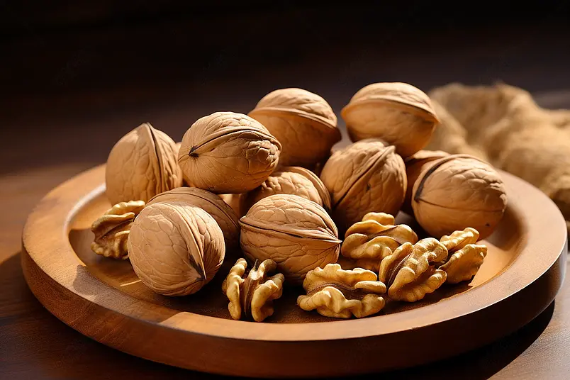 薄皮核桃特写