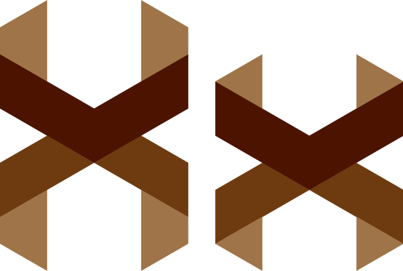 个性空间折叠立体拼接创意字母X