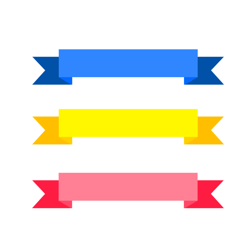 彩色几何简约卡通标题框