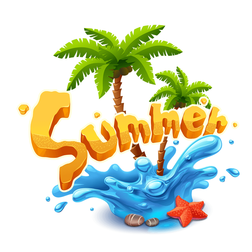 夏天summer艺术字素材