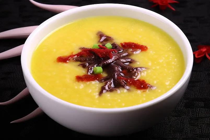 小米海参枸杞海鲜小吃粥[烹饪美食]