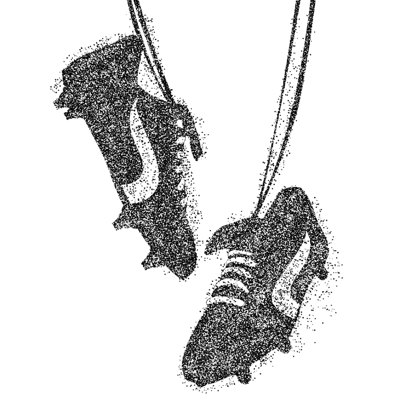 创意手绘足球鞋粒子世界杯足球场