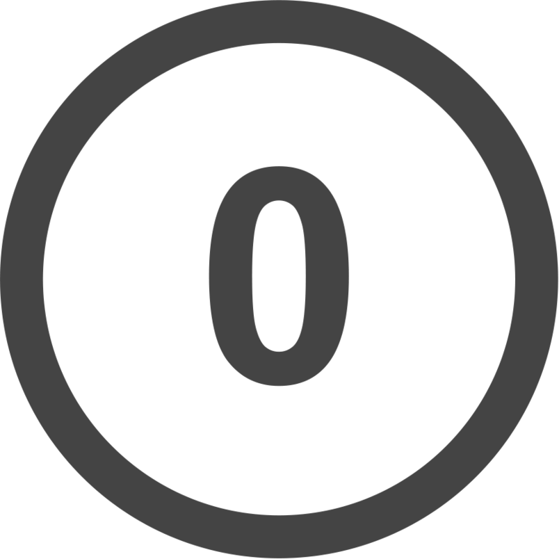 0字符图标