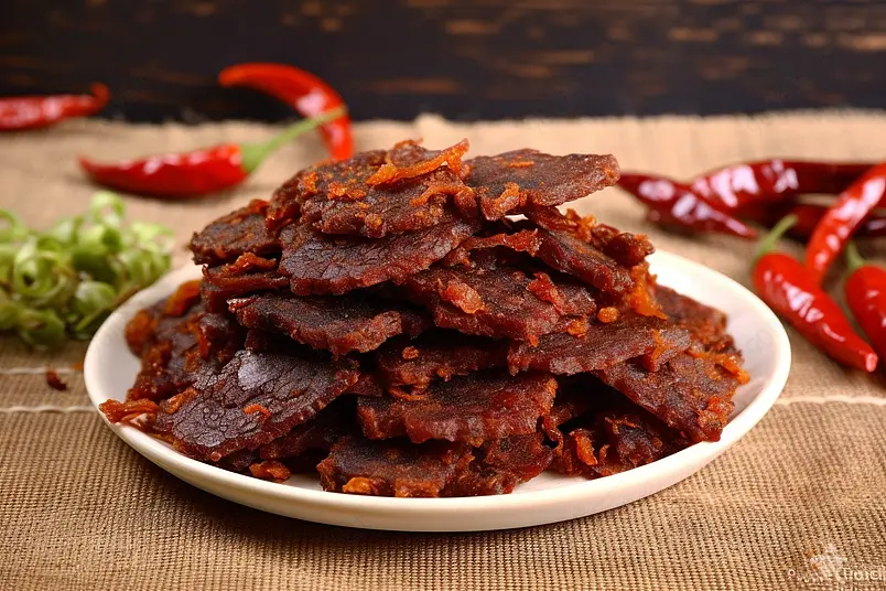 牛肉干风干牛肉干牛肉小吃美食摄影