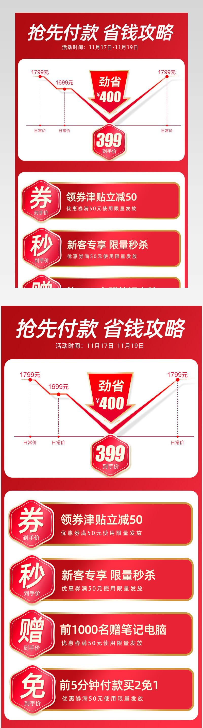 详情关联促销关联价格曲线综合降价曲线
