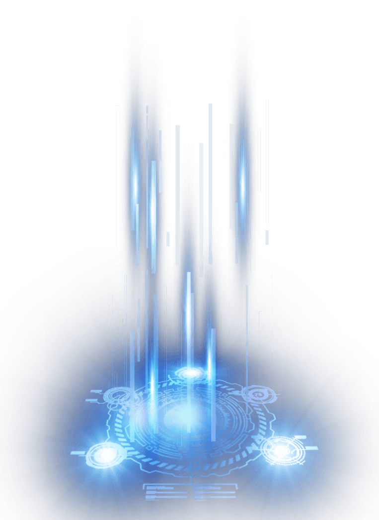 科技感 发光图形效果插画