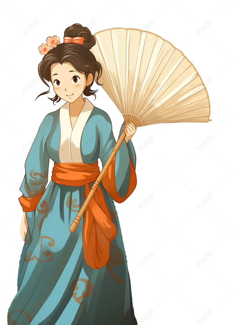 古代仕女女性人物元素