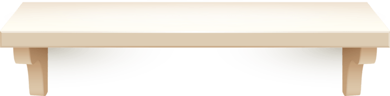 白色桌子手绘桌子清新风格桌子白色展台