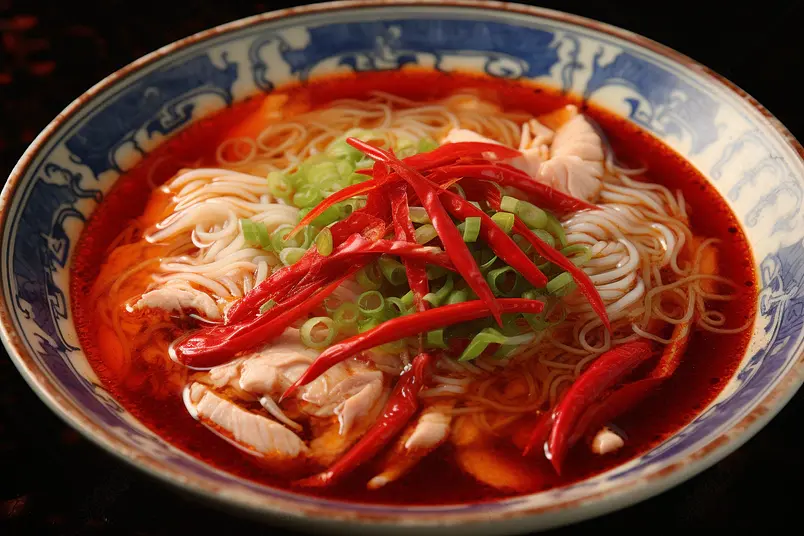 高清的图片电商产品拍摄美食美味食物一碗香辣的沸腾鱼