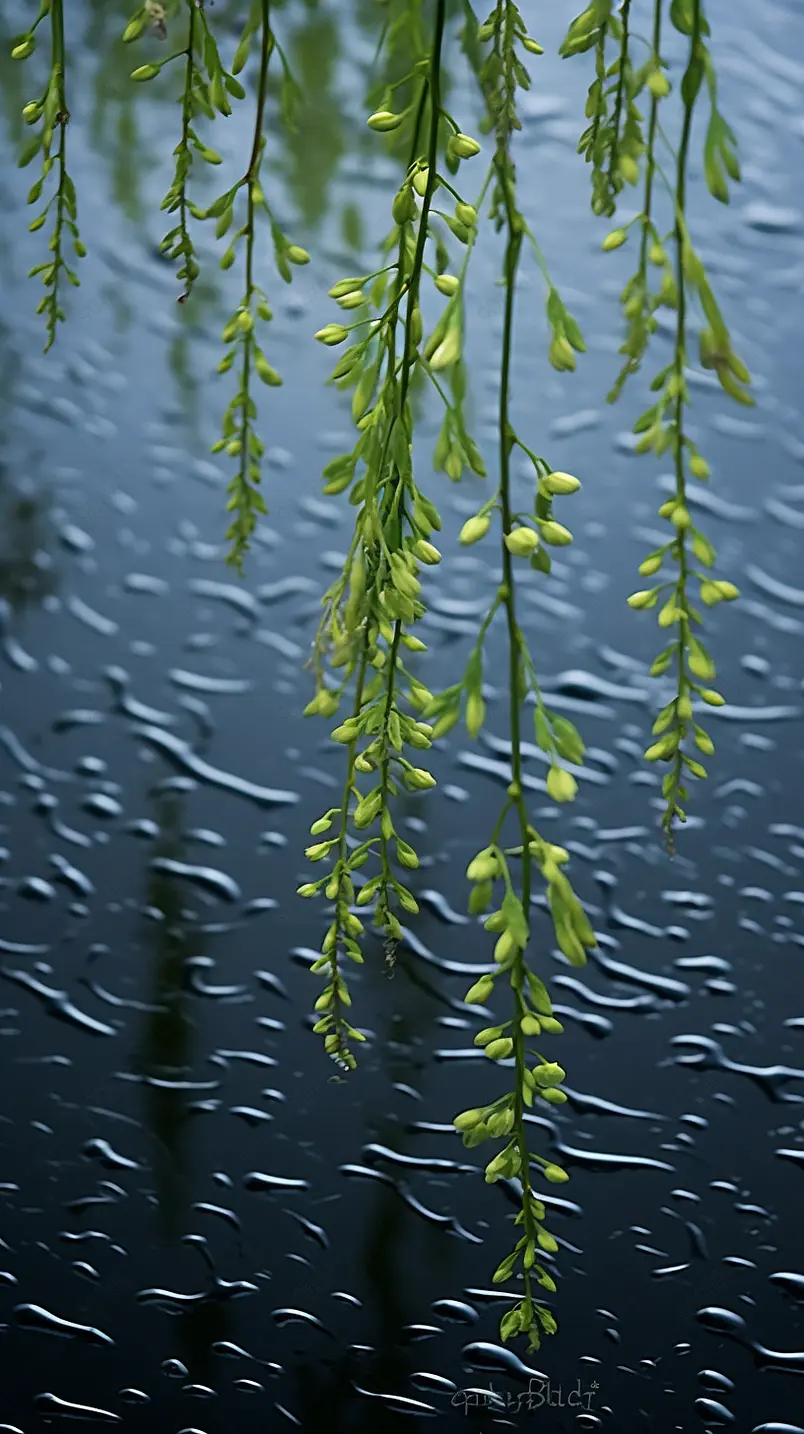 雨中莫愁湖